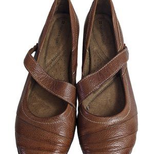 Naturalizer Women's Size 7 1/2 M Brown Leather Rubber Sole Casual Shoes